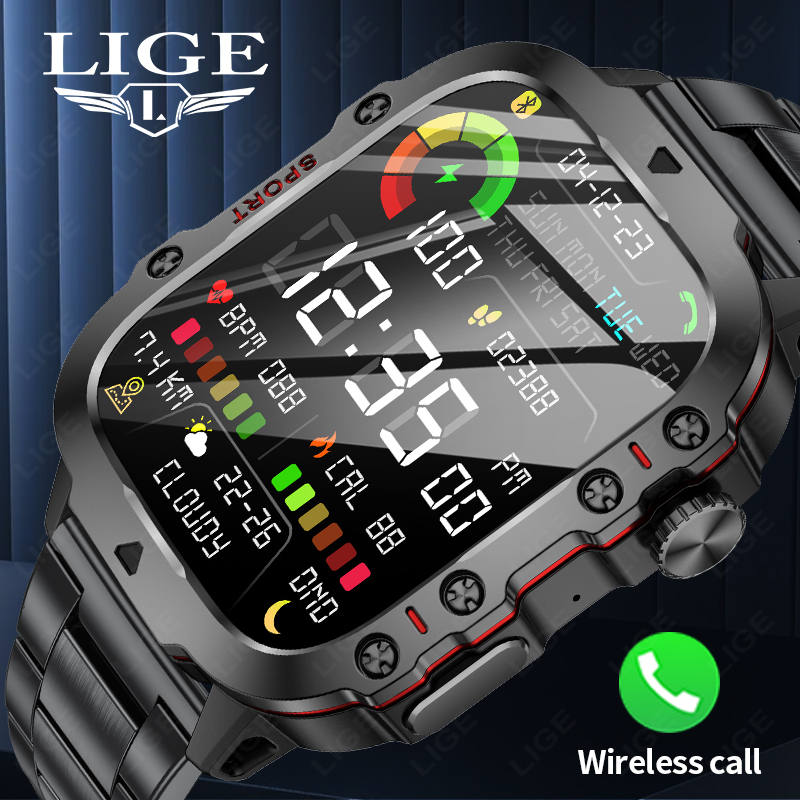 Do Oxygen Meter - LIGE Jam Tangan Pintar Olahraga Pria