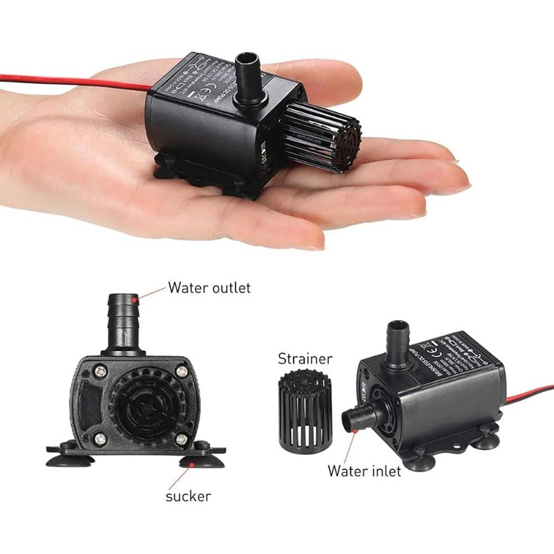 Pompa Mini Ultra Tenang untuk  - Water Pump Submersible Mini ulasan dan harga