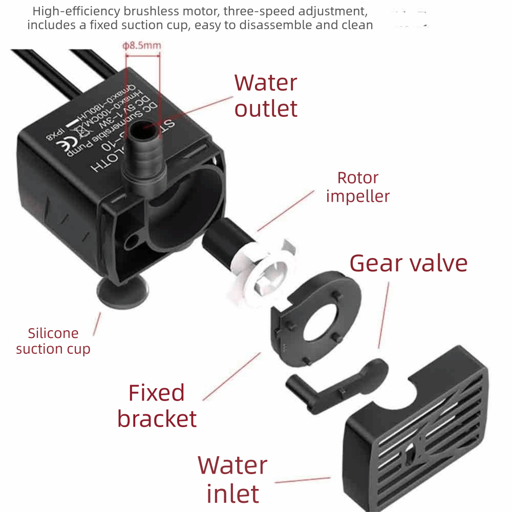 Pembuat Kabut 2-IN-1 Lampu LED - Water Pump Submersible Mini ulasan dan harga